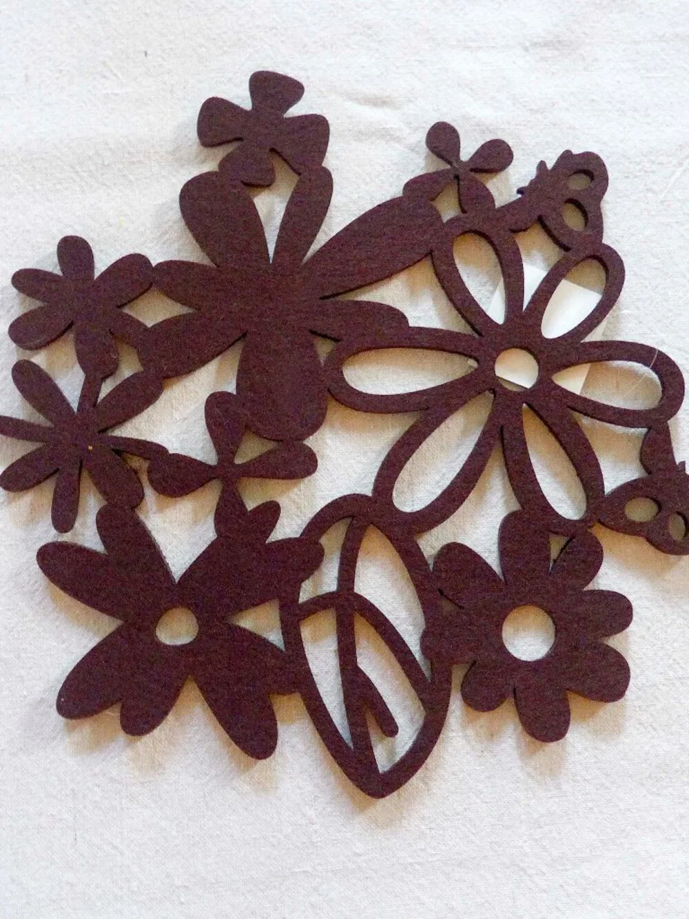 NWT Cargo Milano Felted Floral Laser Cut Trivet